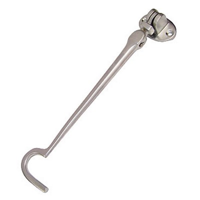 Frelan Door Restrictor Cabin Hook - Chrome Satin 6 Inch (150Mm)