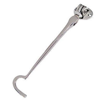 Frelan Door Restrictor Cabin Hook - Chrome Polished 6 Inch (150Mm)