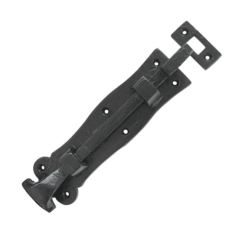 Frelan Black B6 Tudor Antique Necked Door Bolt, 200Mm