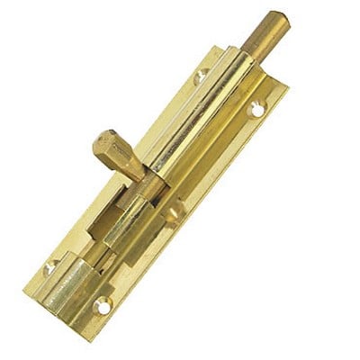Frelan Straight Barrel Bolt - 38Mm X 25Mm - Brass Polished