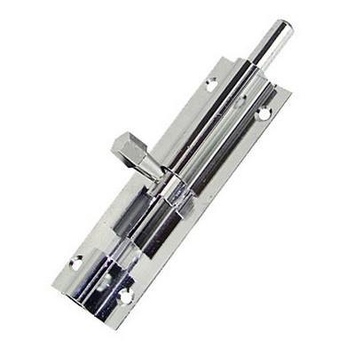 Frelan Straight Barrel Bolt - 64Mm X 25Mm - Chrome Polished