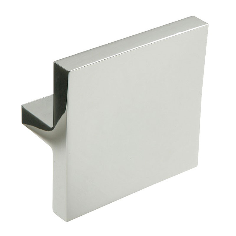 CH420 Modern T Shape Cupboard Knob, Polished Chrome, 60x60mm