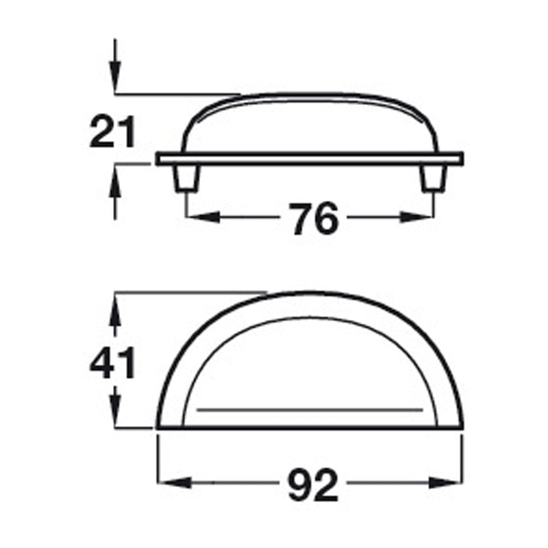 Diagram Image for CH432 Simple Cup Handle