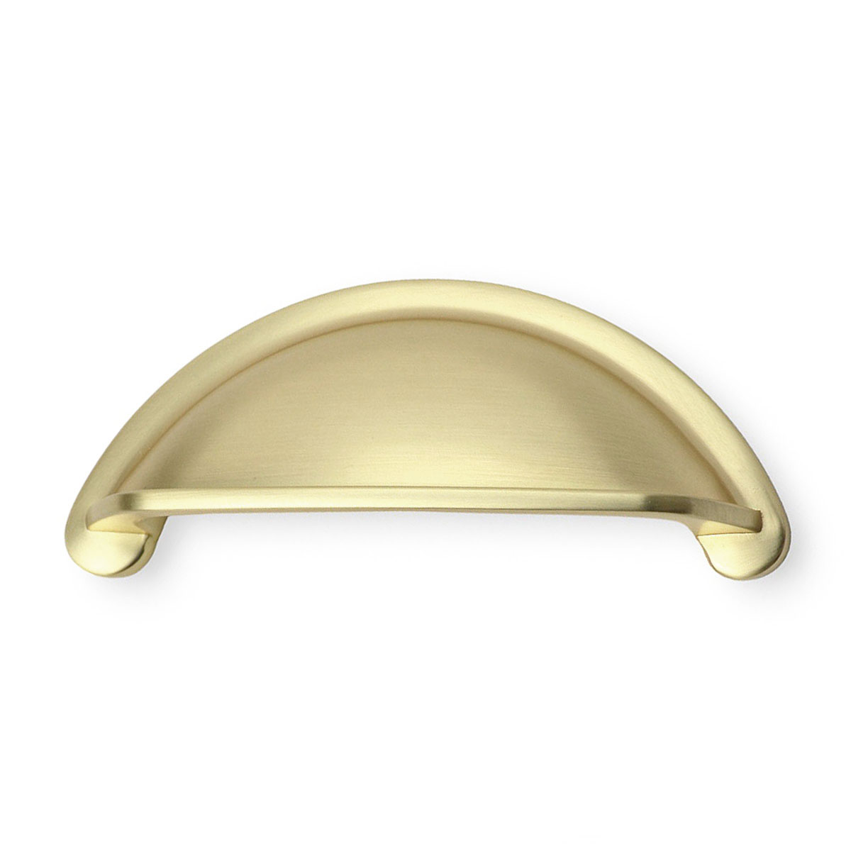 Handlestore Ch437 Cottage Cup Handle, Satin Brass, 76Mm