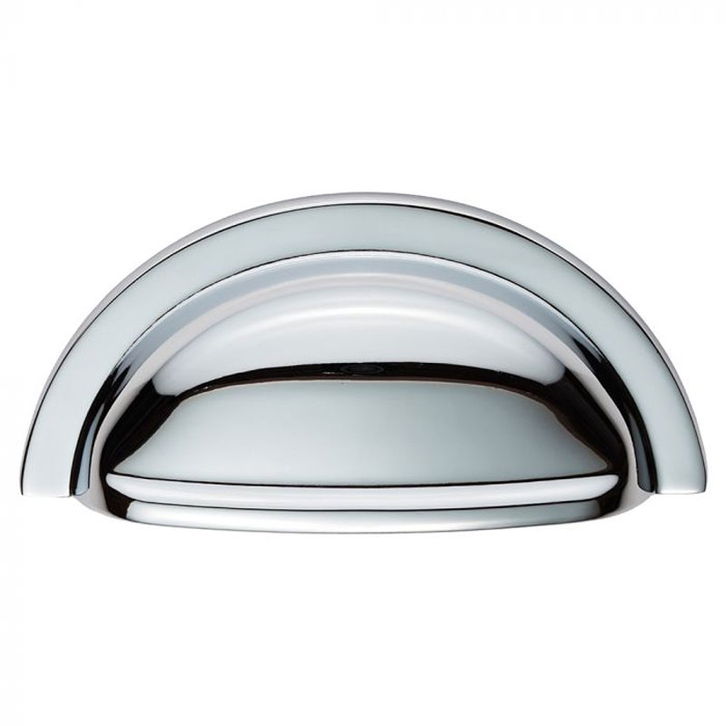 Carlisle Brass Ch439 Polished Chrome Cup Handle, Oxford Style, 76Mm