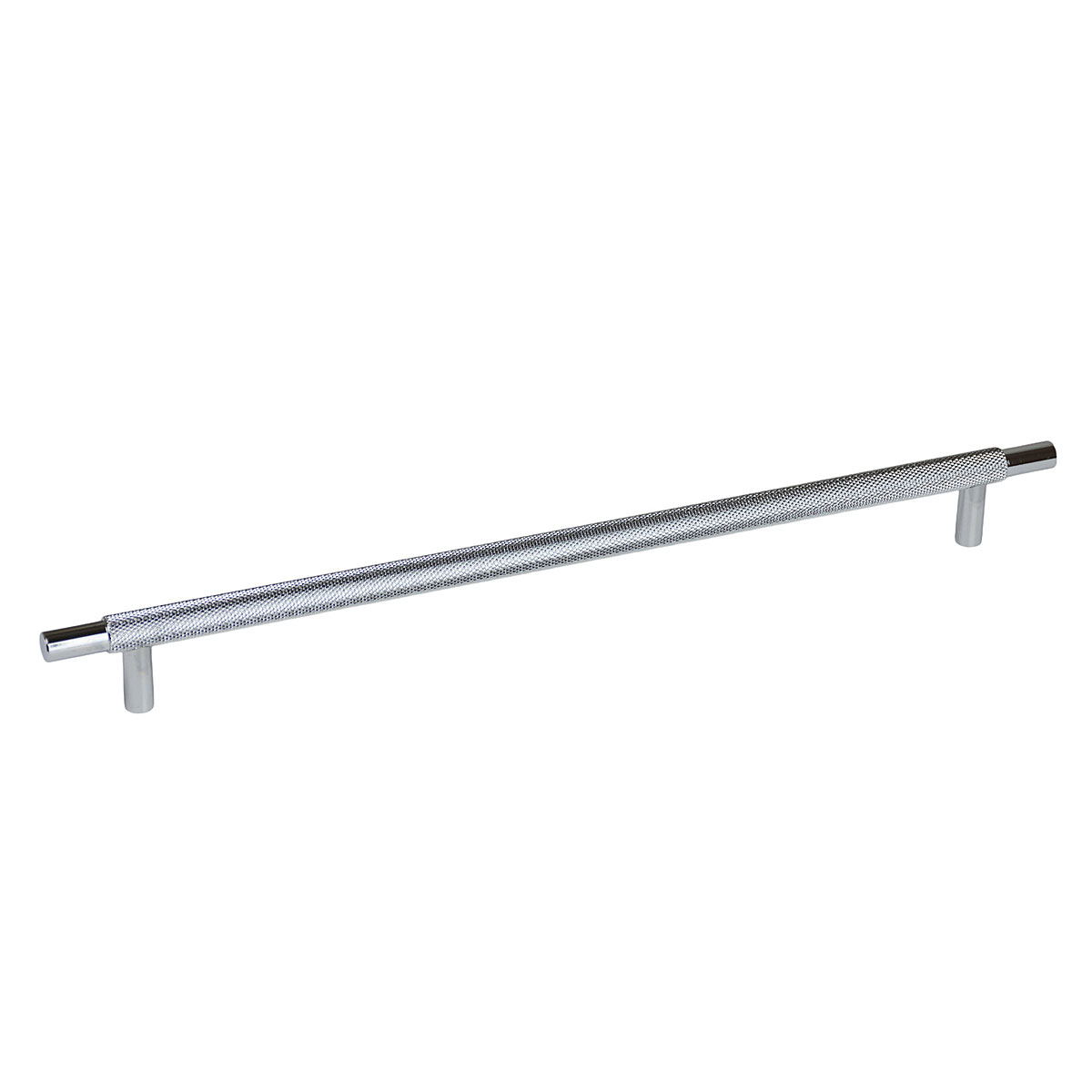 Handlestore Ch445 Knurled T Bar Pull Handle, Chrome Cabinet Bar Handles, 306Mm