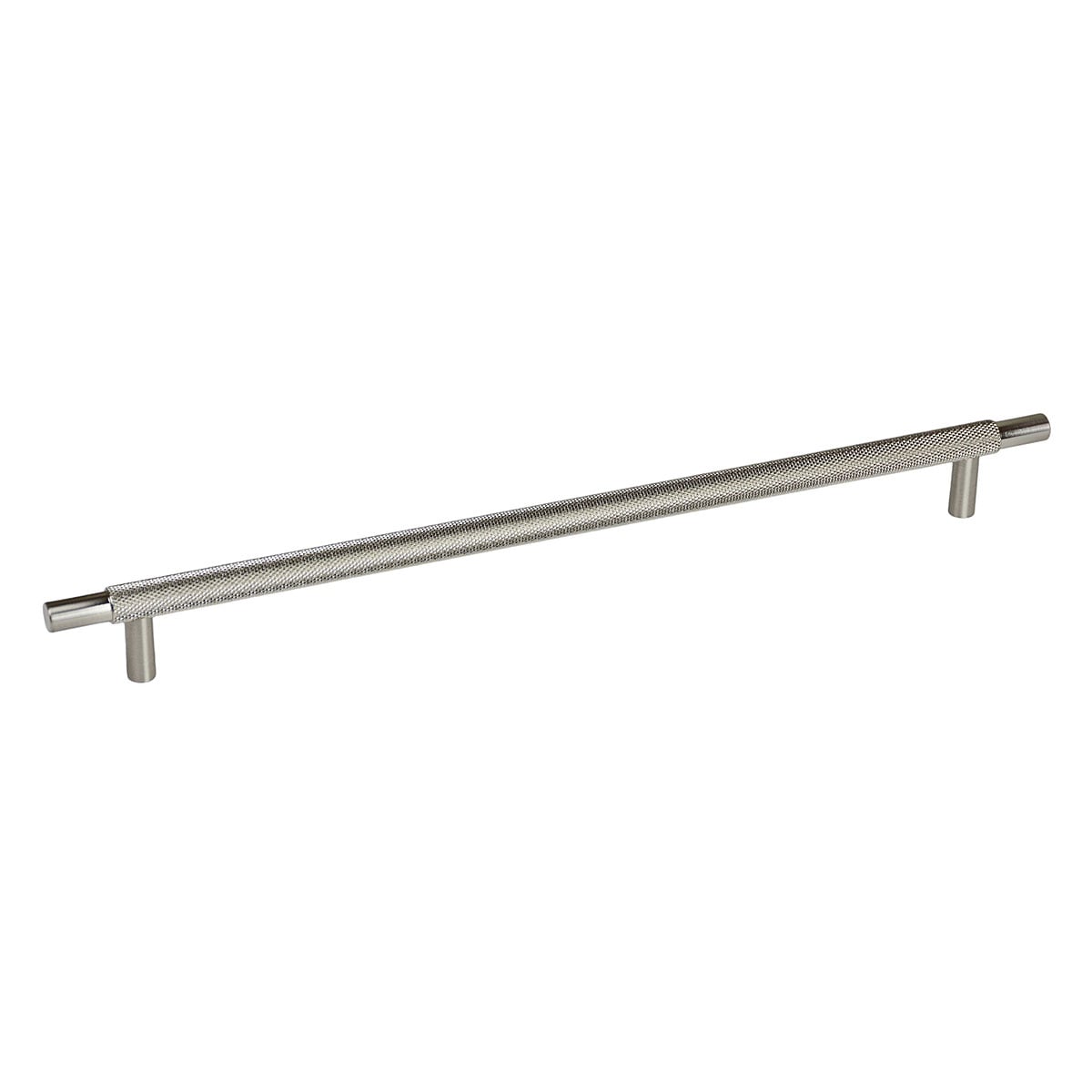 Handlestore Ch445 Knurled T Bar Pull Handle, Satin Nickel Drawer Handles, 306Mm