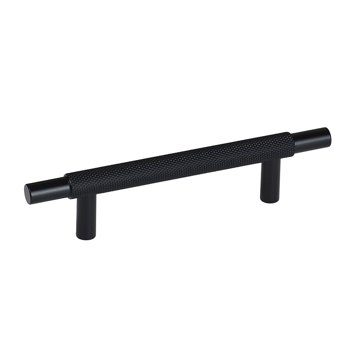 Handlestore Black Ch445 Knurled T Bar Pull Handle, Matt Kitchen Handles, 96Mm
