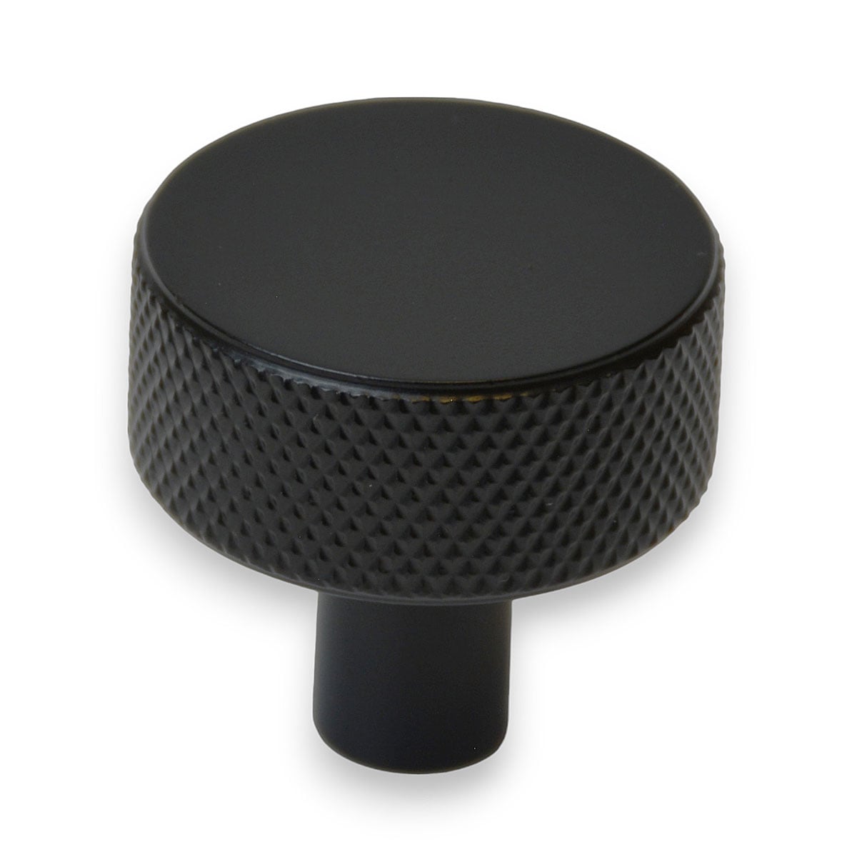 Handlestore Black Ch448 Knurled Dial Cupboard Knob In A 30Mm Size, Matt