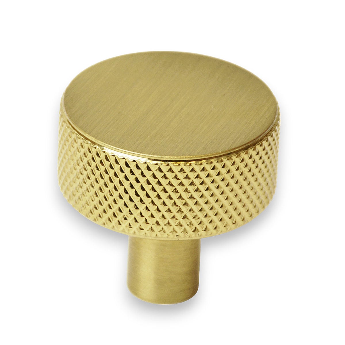 Handlestore Ch448 Knurled Dial Cupboard Knob In A 30Mm Size, Satin Brass