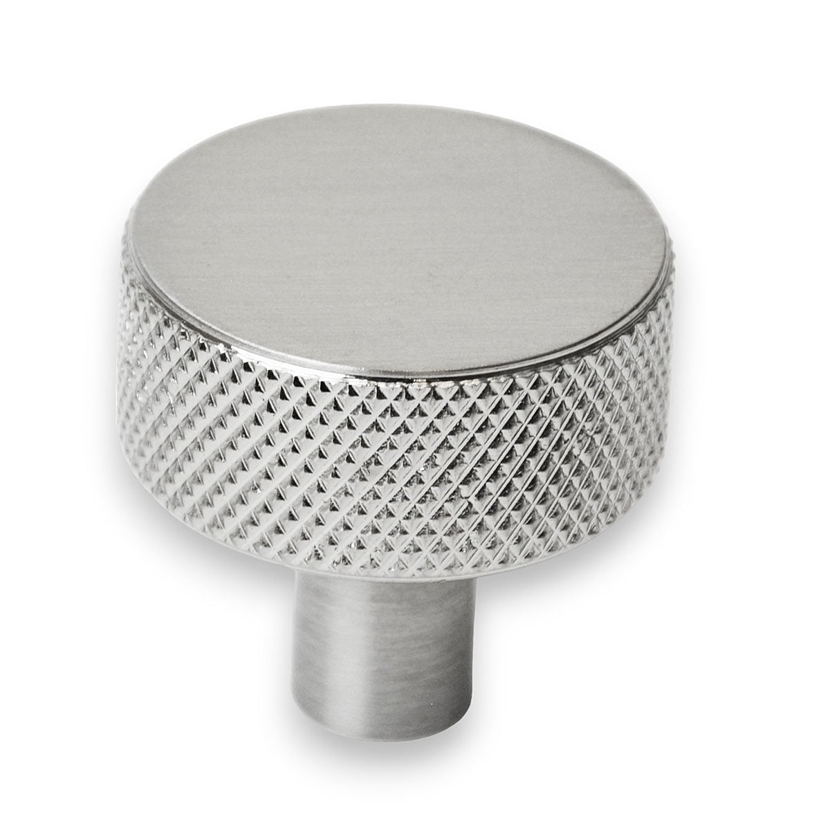 Handlestore Ch448 Knurled Dial Cupboard Knob In A 30Mm Size, Satin Nickel