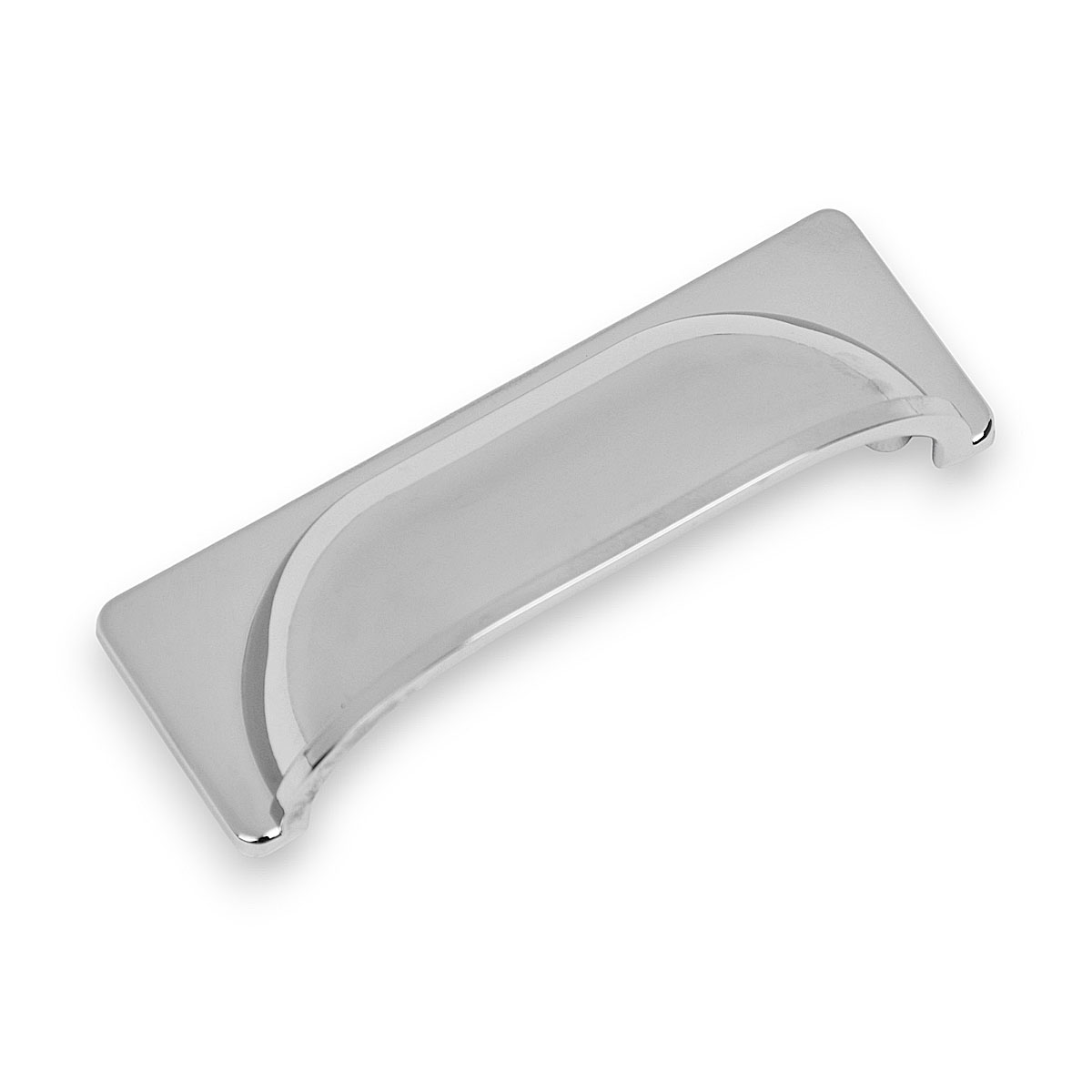 Handlestore Chrome Cup Handle Ch454, 76Mm Fixing Holes.