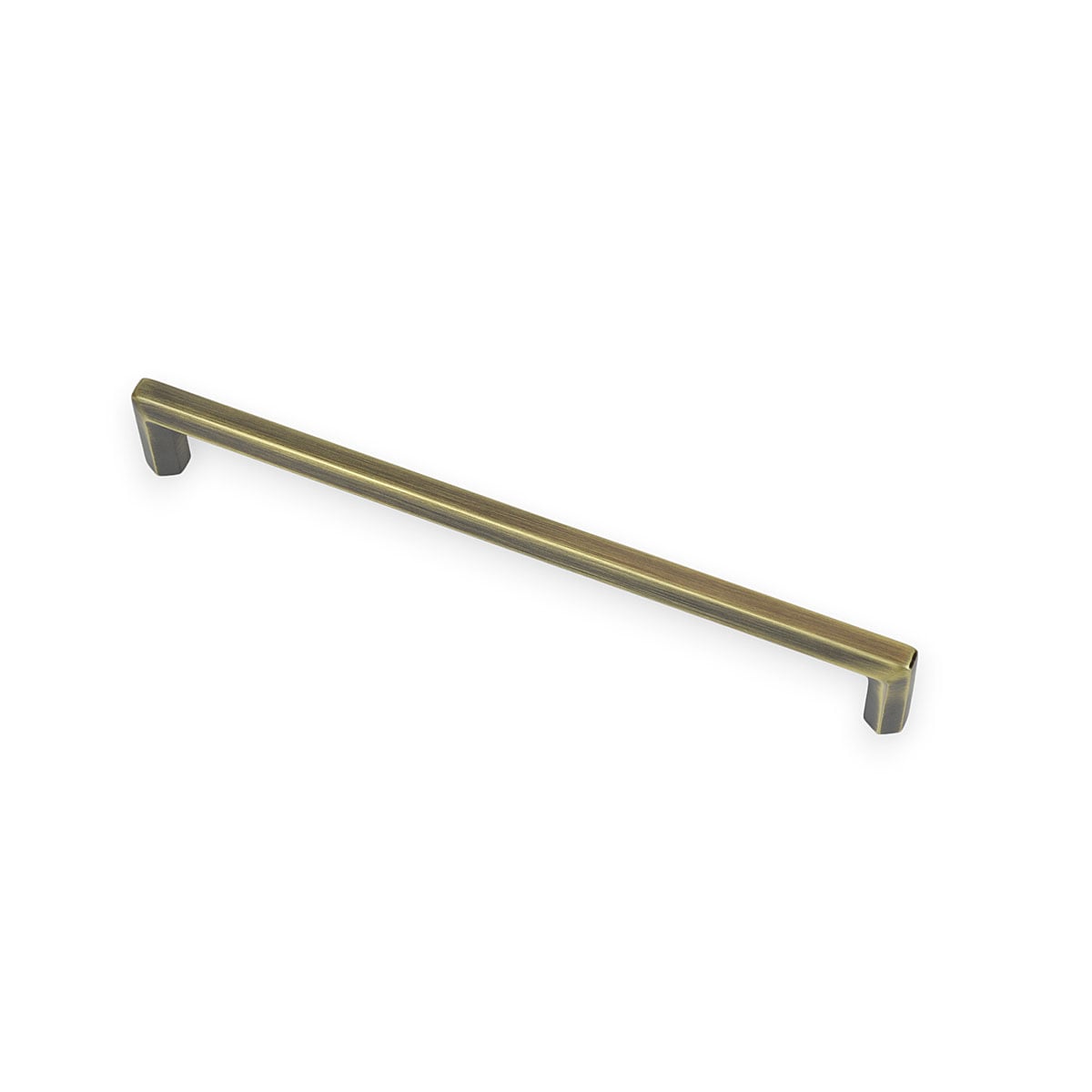 Handlestore Hexagon Cupboard Pull Handle, Antique Brass, 192Mm