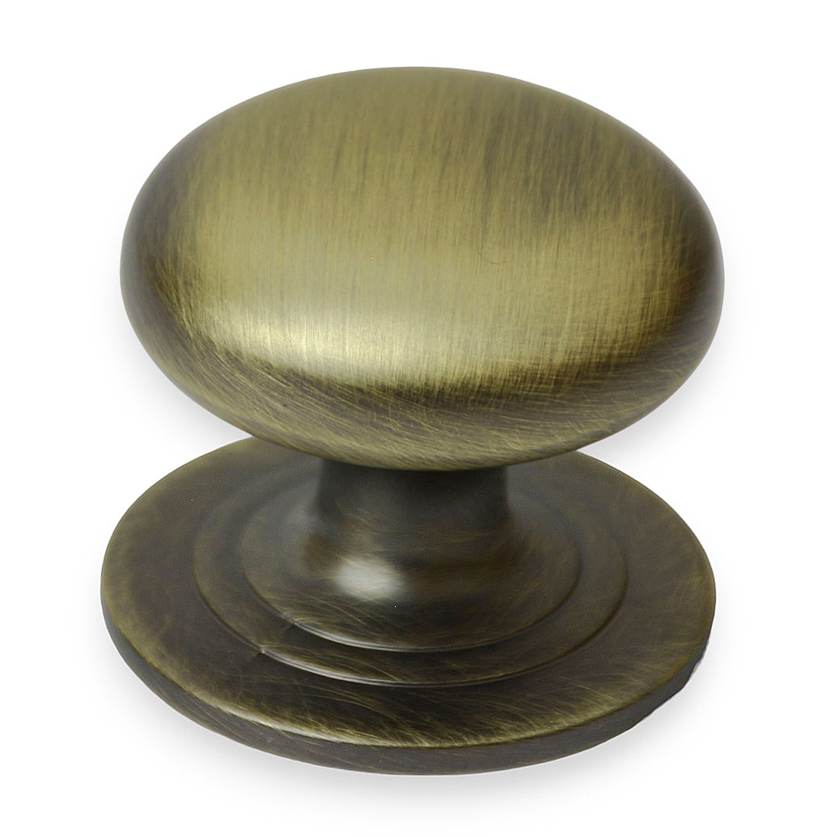 Handlestore Ch85 Victorian Cupboard Knob, Antique Brass, 37Mm