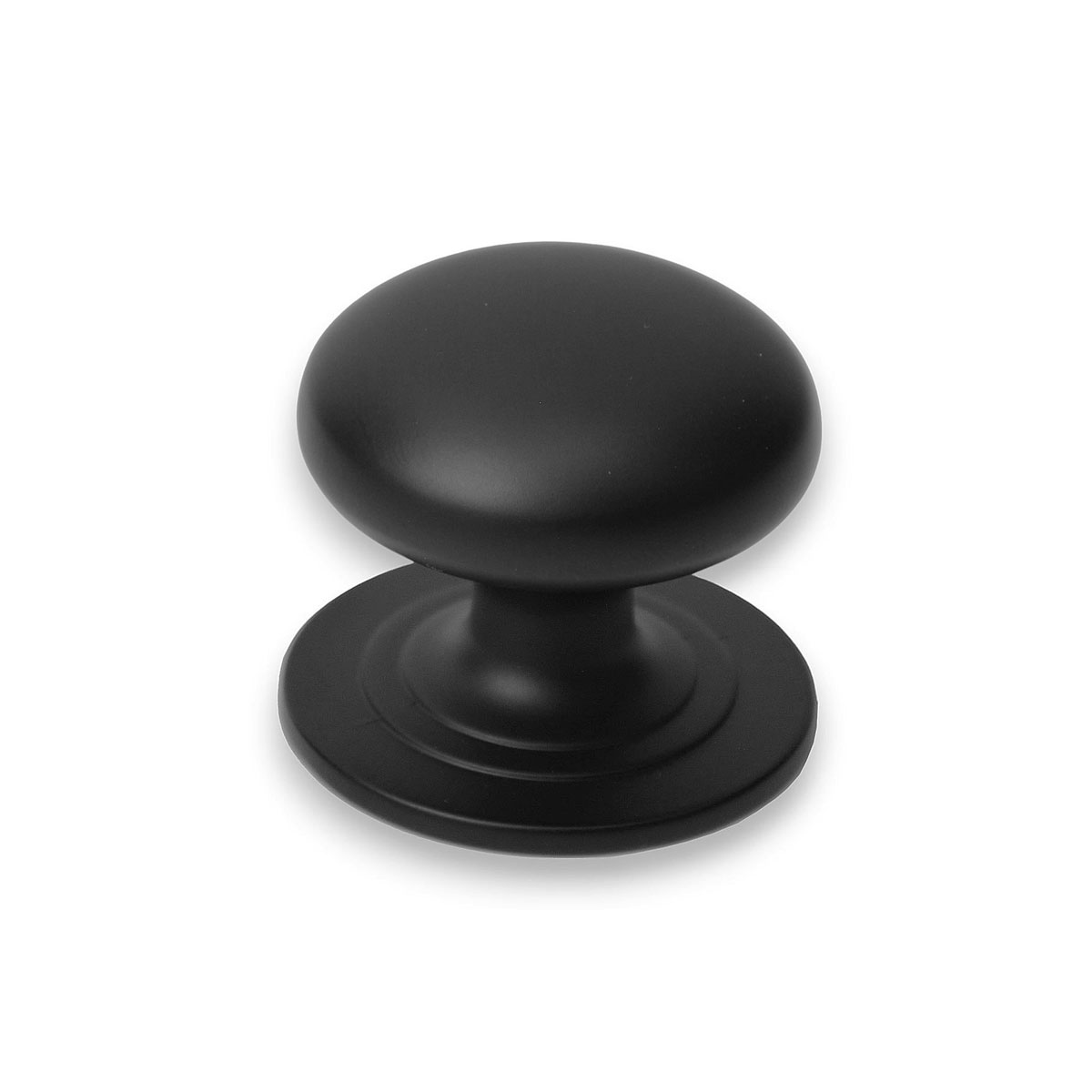 Handlestore Black Ch85 Victorian Cupboard Knob, Matt 24Mm