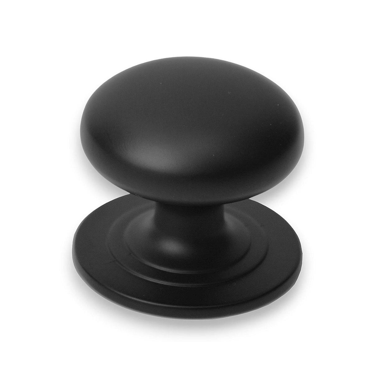 Handlestore Black Ch85 Victorian Cupboard Knob, Matt 30Mm