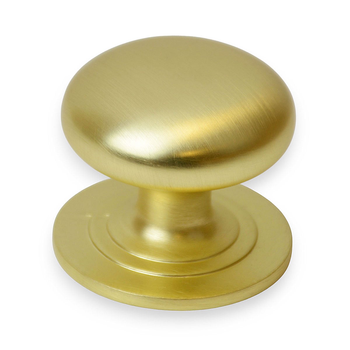 Handlestore Ch85 Victorian Cupboard Knob, Satin Brass, 37Mm