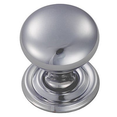 Carlisle Brass Chrome Polished Cupboard Knobs-Ch97-Size B