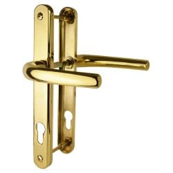 D273 Coastal - 92PZ uPVC Door Handles - 215mm Centres - polished gold