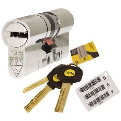 Yale Platinum Euro Cylinder 3 Star 35/45, Nickel