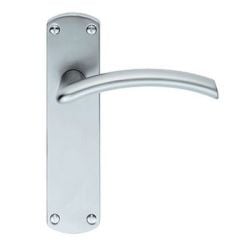 Z51 Lever Backplate Door Handle Chrome Satin 