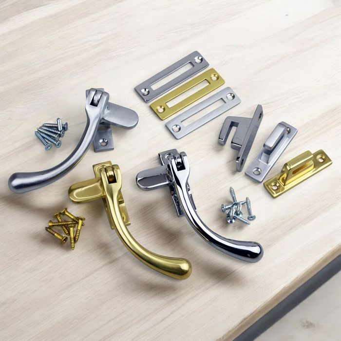 W74 Flush Frame Window Fastener | Long Nose Casement Window Latch