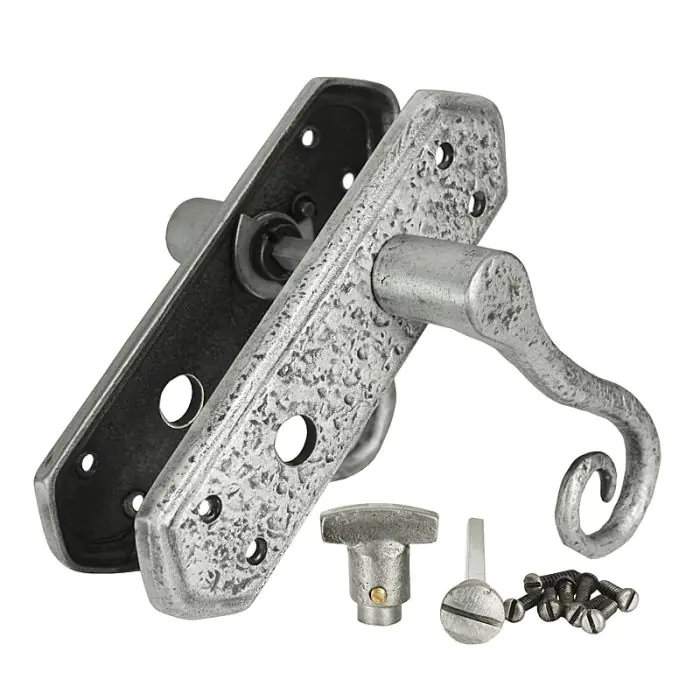 Z123 Royal Bathroom Pewter Effect Door Handle | HandleStore.com