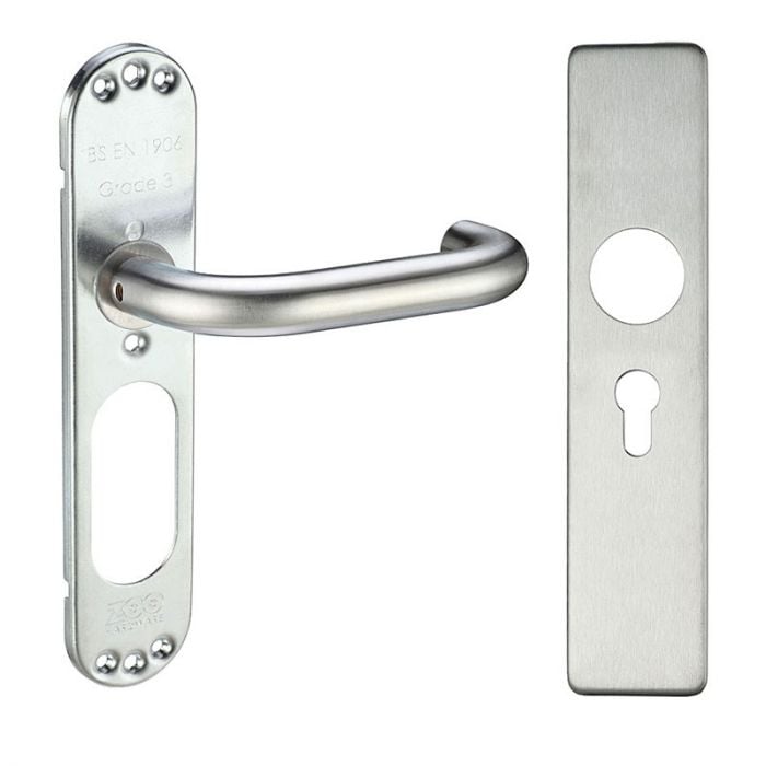 Z311 RTD Square Lever Euro Stainless Steel Door Handle HandleStore