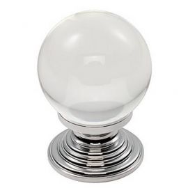 Clear crystal glass drawer knobs in 2 sizes!