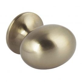CH422 Oval Cupboard Knob - Stainless Steel Effect