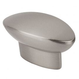 CH427 Oval Shaped Cupboard Knob, Brushed Nickel