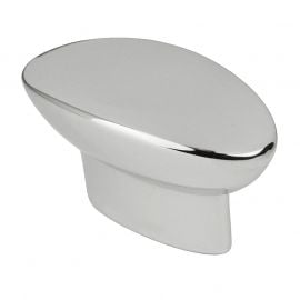 CH427 Oval Shaped Cupboard Knob in Polished Chrome