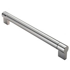 Ch49 Keyhole Bar Handles Satin Nickel/Stainless Steel Size A