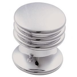 Ch89 Ringed Cupboard Knobs Chrome Polished Size A
