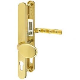 London gold upvc door handles - 92PZ, 62PZ, 240mm centres