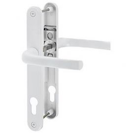 Prolinea white pvc door handles - 92PZ, 211mm centres