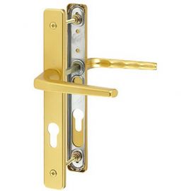 Frankfurt gold pvc door handles - 70PZ, 200mm centres