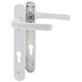 Prolinea white pvc door handles - 92PZ, 122mm centres