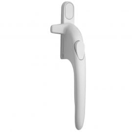 W18 Non-Locking Cockspur Window Handle, White, Right Handed