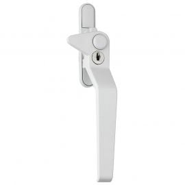 W50 WMS Cockspur Window Handle, White, right handed
