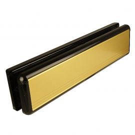 12 inch uPVC Letterbox, Gold Matt, Midrai