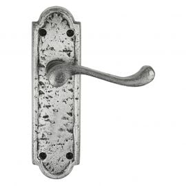12 Pack Mortsel Pewter Door Handle 174mm long x 128mm centres HAN446-PEW