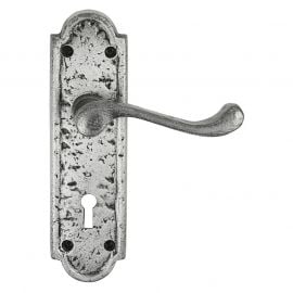 Z119 Lock Pewter Door Handle