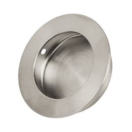 Z503 50mm Circular Flush Sliding Door Handles Satin Stainless Steel. 