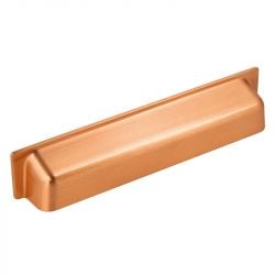 CH435 Rectangular Cup Handle in Brushed Copper
