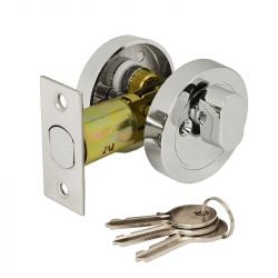 DL36 Key Locking Privacy Thumbturn, polished chrome