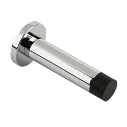 70mm cylinder wall door stop polished chrome