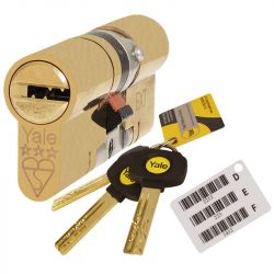 Pair Yale Platinum Keyed Alike Euro Cylinder UPVC Door Lock Anti Snap 3Star50/50 
