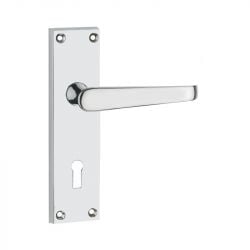 Z01 Victorian Straight Lever Lock Door Handle, Chrome
