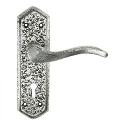 Z116 Pewter Lock Door Handle